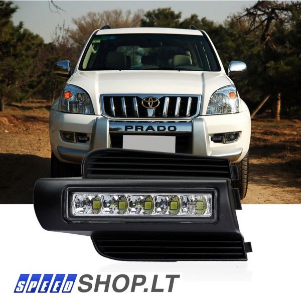 TOYOTA Land Cruiser LC120 LED dienos šviesos žibintai 